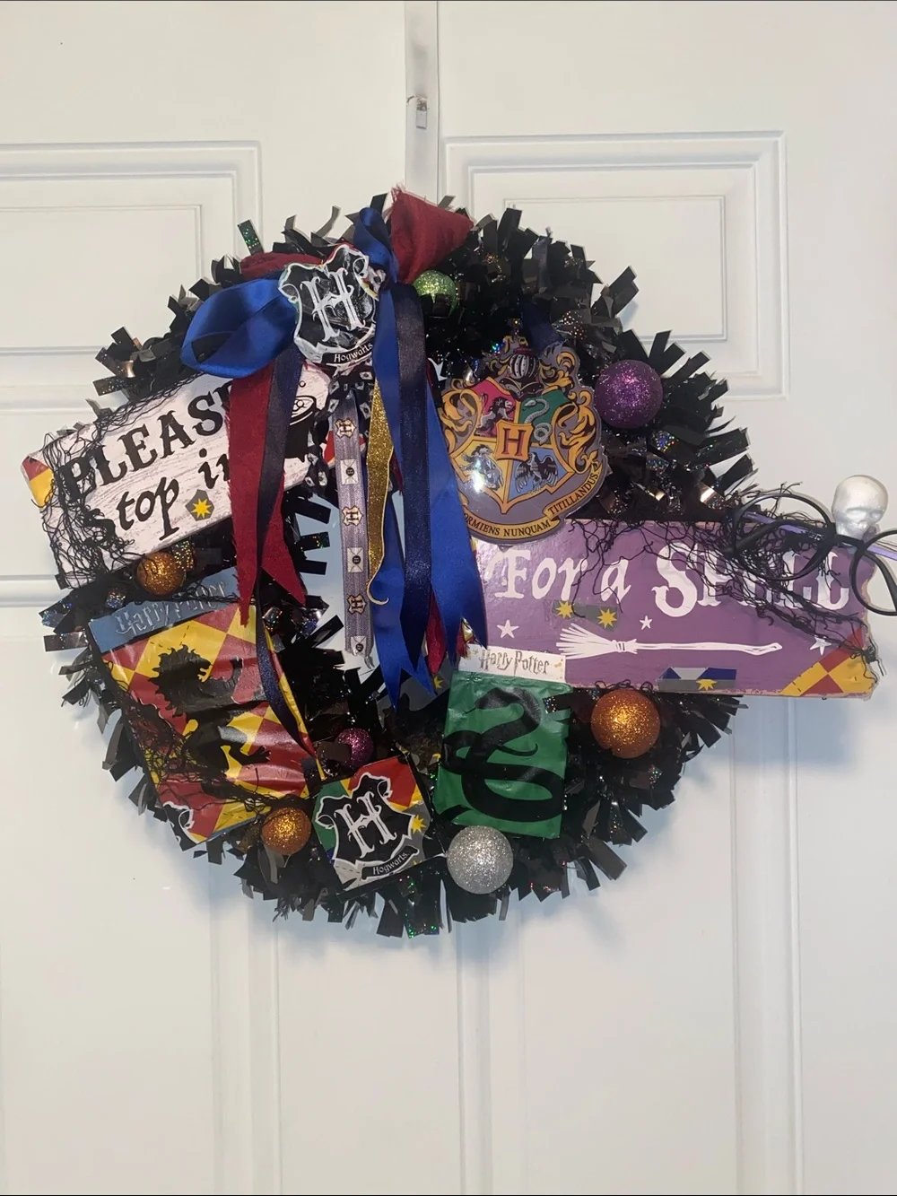 Harry Potter Handmade Holiday Christmas Halloween Wreath